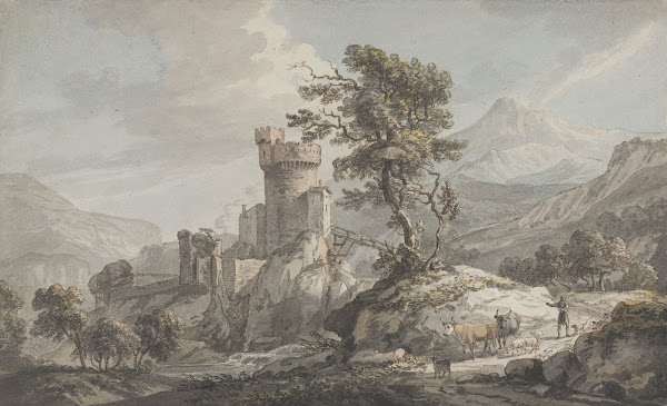 Mountainous Landscape with a Fortress 1760