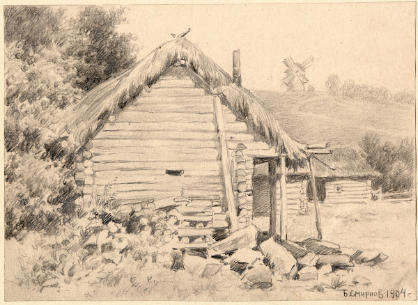 Shed in a Village near the Ural Mountains 1904