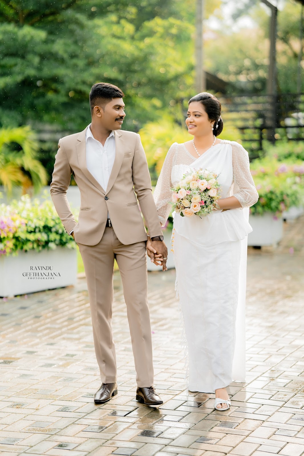 Salani and Madusanka engagement photography - elegant couple portrait