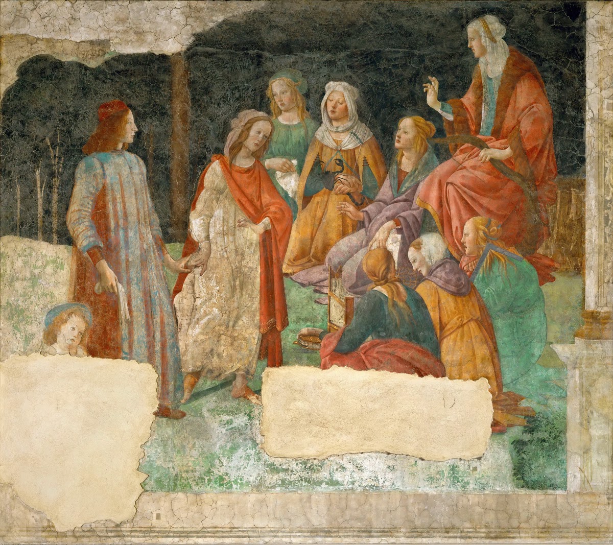 Young man before the Seven liberal arts ca 1484
