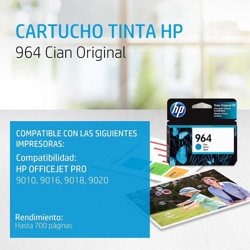 HP 964 Cyan Ink Cartridge