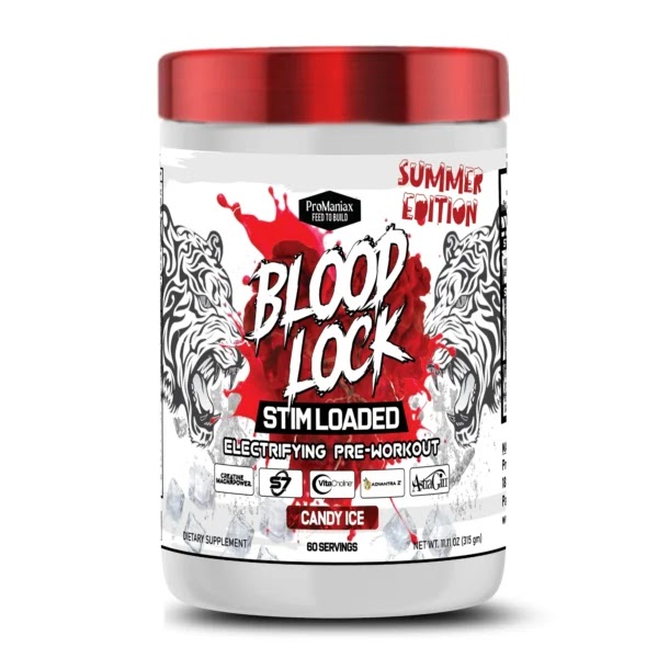 Promaniax Blood Lock Stimloaded Summer Edition Pre-Workout — Candy Ice, 315 g