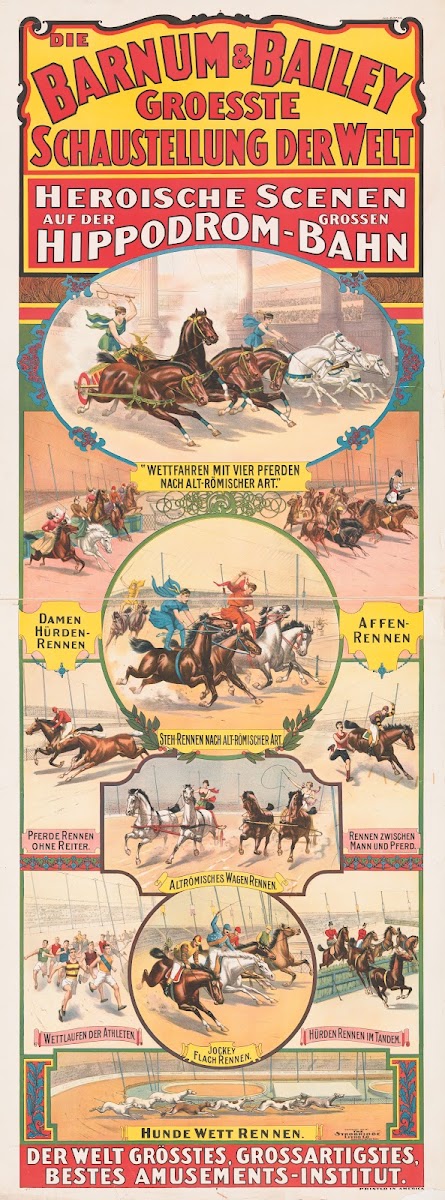 Die Barnum  Bailey groesste schaustellung der welt Heroische scenen auf der gros