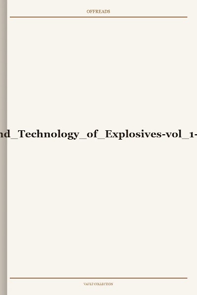 Chemistry and Technology of Explosives-vol 1-Urbanski