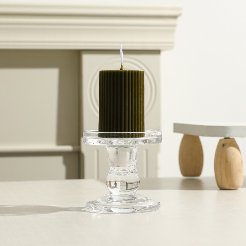 Scented candle with gear design, cylindrical