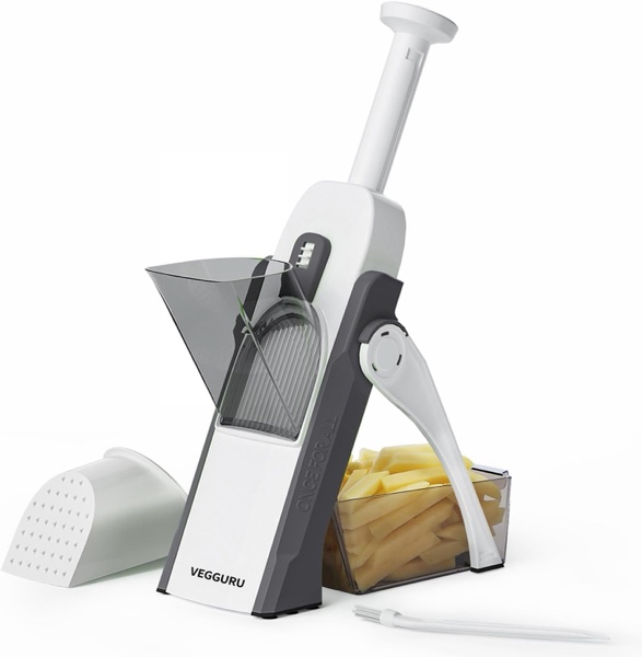 Mandolina de Cocina Ajustable Multifunción con Corte en Espiral