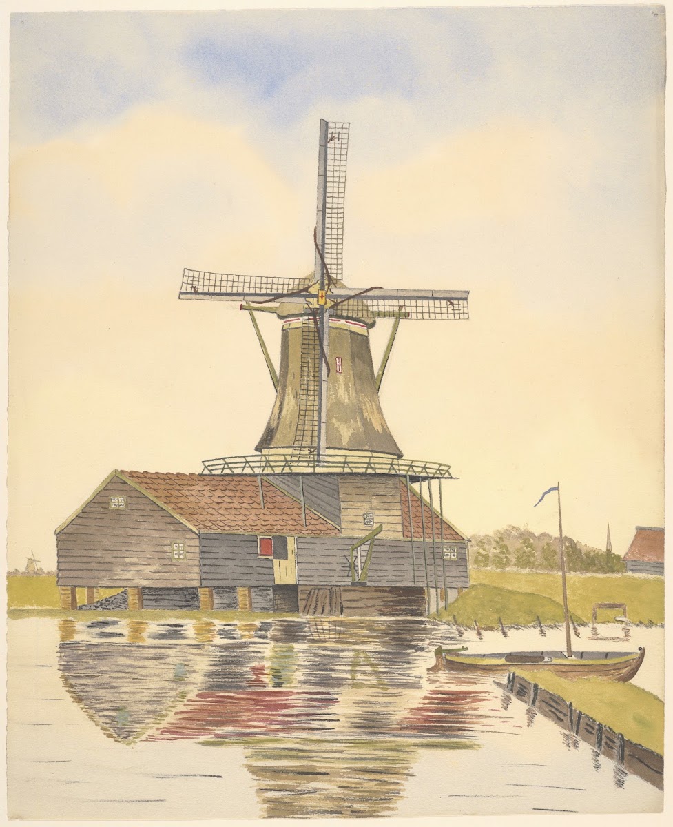 molens verfmolen Het Oosterkattegat 1930 1940