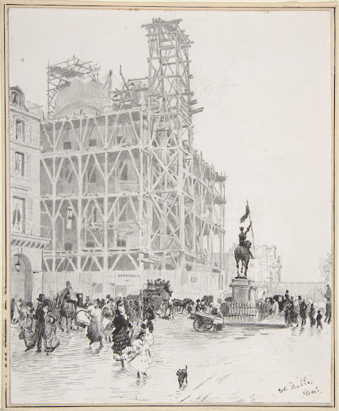 Place des Pyramides Paris ca 1883