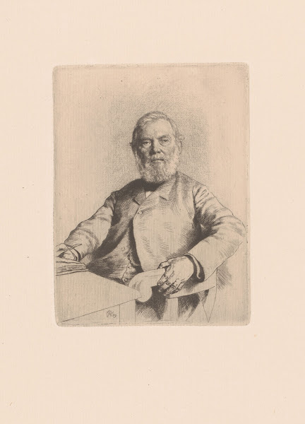 Portrait of Mathieu Grandjean seated in a chair 1889