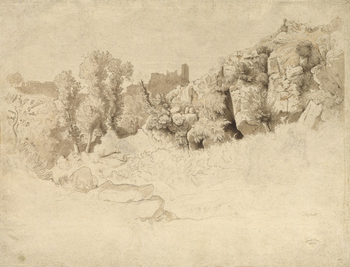 Rock Formations near Olevano 1847 1848