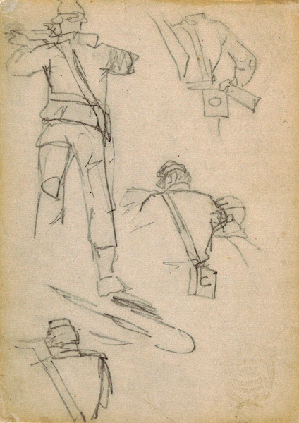 Study of Soldiers Taking Aim 1862