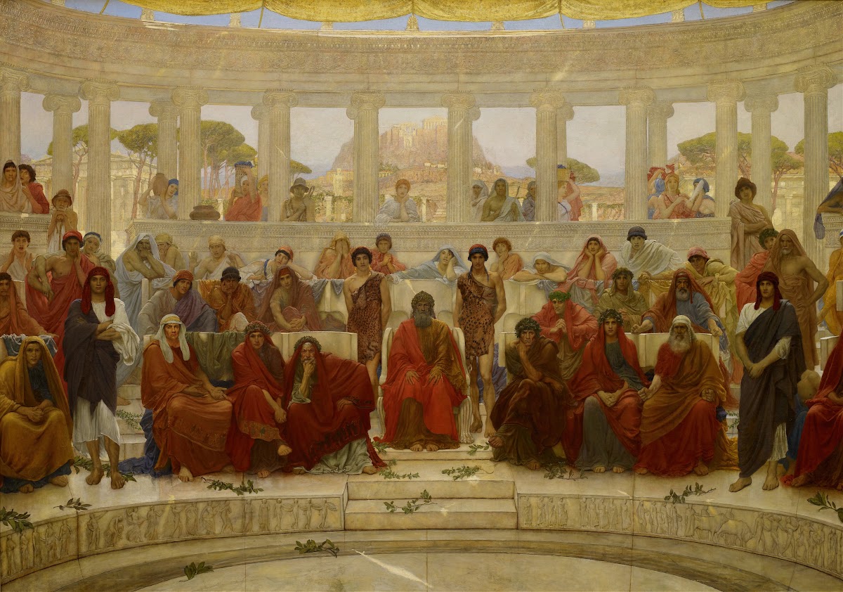 An Audience In Athens During Agamemnon By Aeschylus 1884