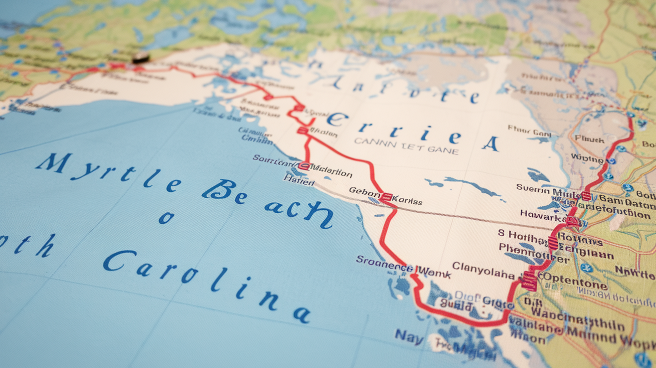 Distance and Travel Tips: Myrtle Beach to Lumberton, NC