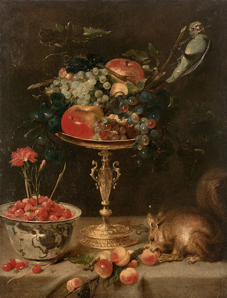 Composition à la tazza et à lécureuil