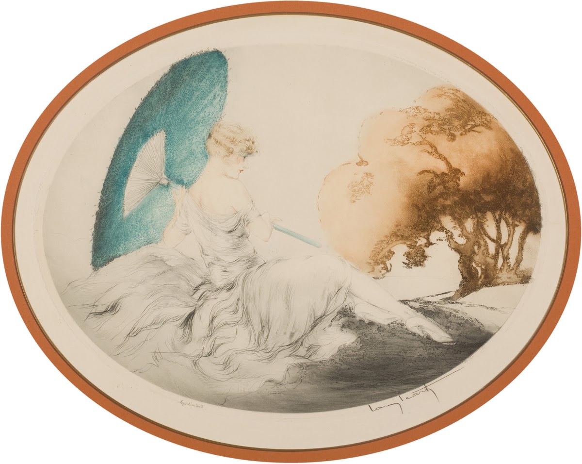 Woman Reclining with Parasol