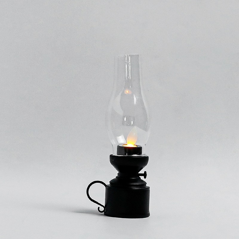 LED oil lamp in retro design