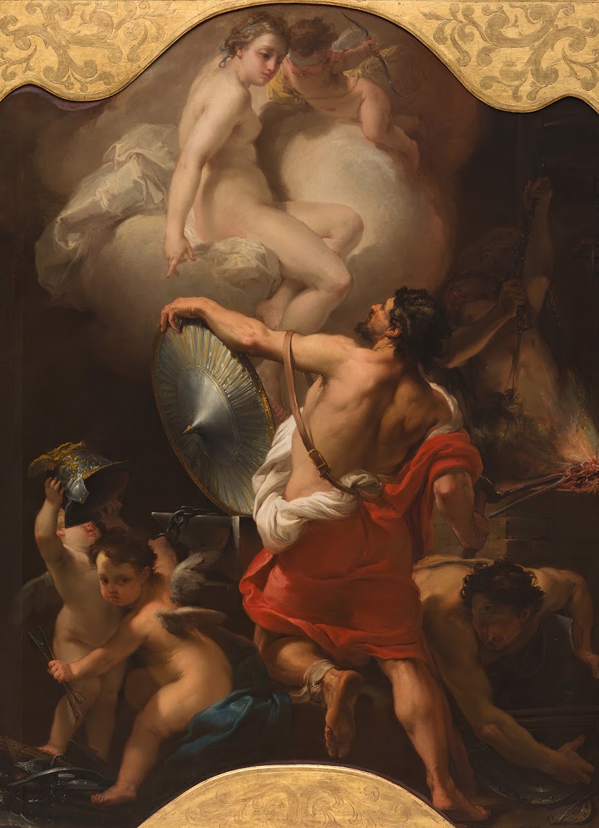 Venus Ordering Armor for Aeneas at Vulcans Forge ca 1770 1775
