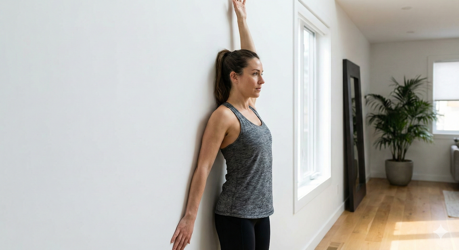 Exercício de deslize na parede