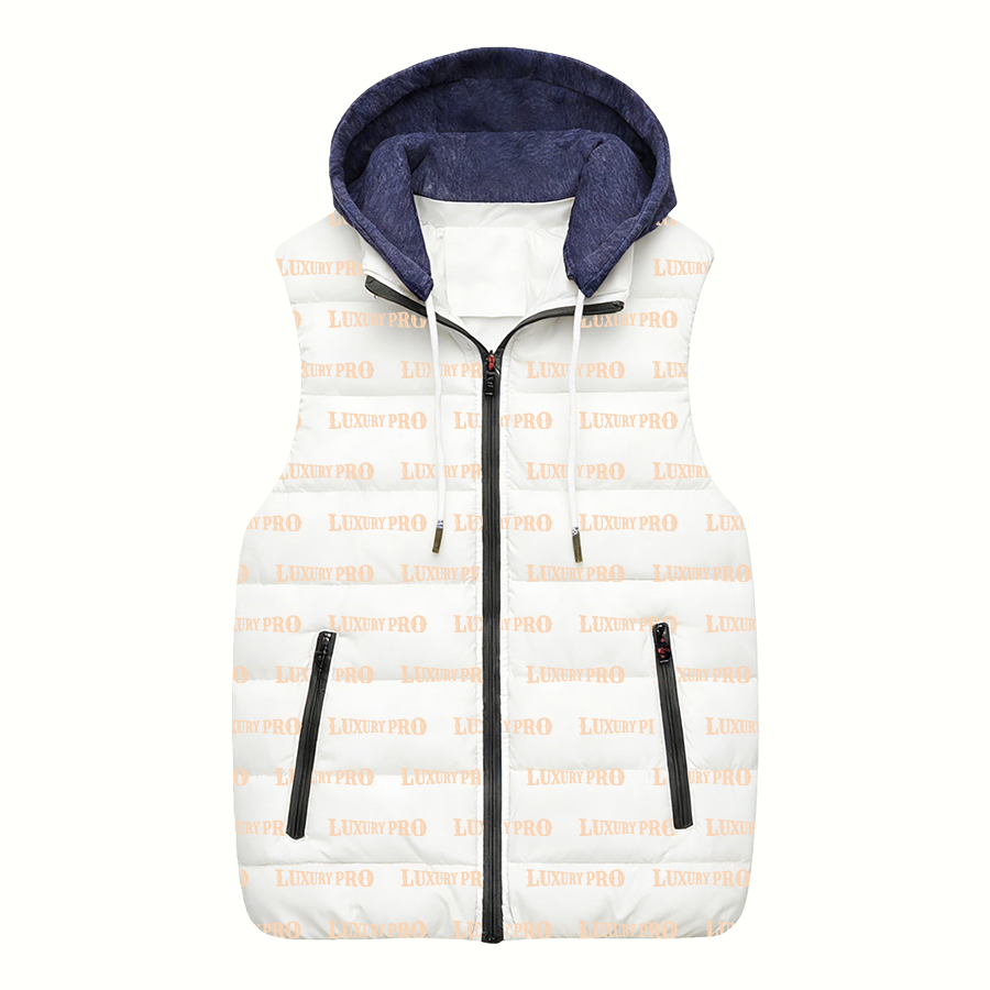 AOP hooded down vest 1