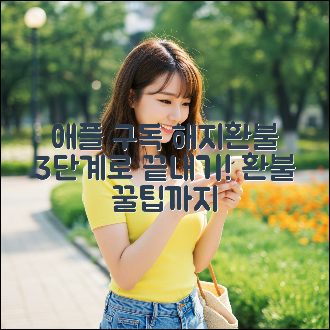 애플 구독 해지/환불: 3단계 완벽 가이드