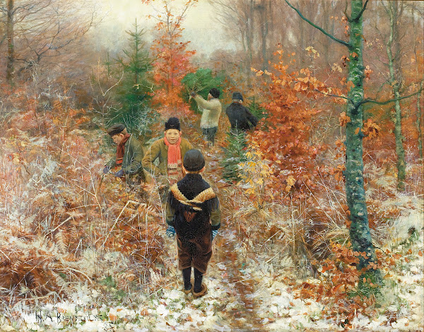 Juletræsfældning 1885