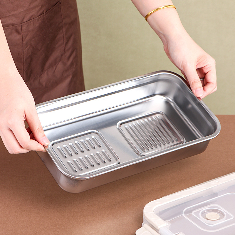 Stainless Steel Food Storage Container, 2.51 L