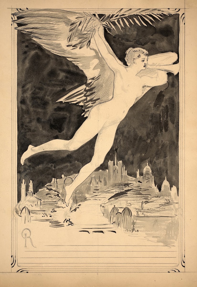 La Renommée survolant Paris