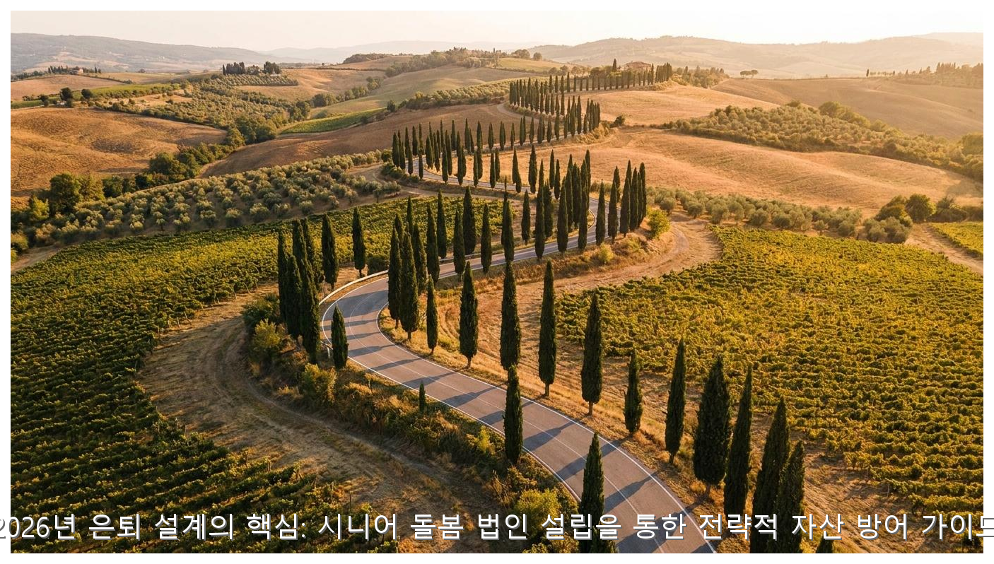 2026년 은퇴 설계의 핵심: 시니어 돌봄 법인 설립을 통한 전략적 자산 방어 가이드 핵심 안내 및 분석 인포그래픽 (6)