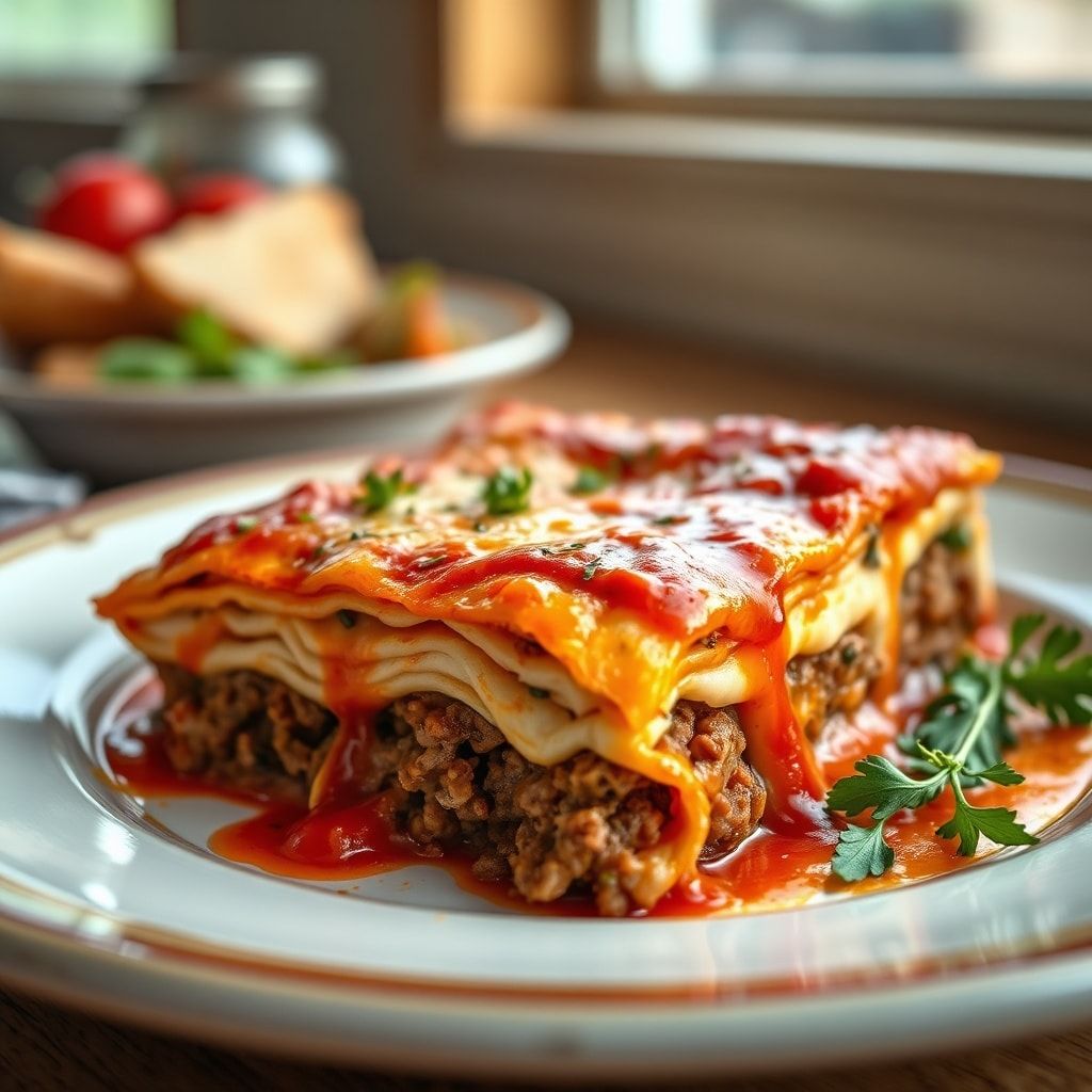 Easy Ground Beef Lasagna Recipe for Family Dinner (30-Minute Skillet) finished