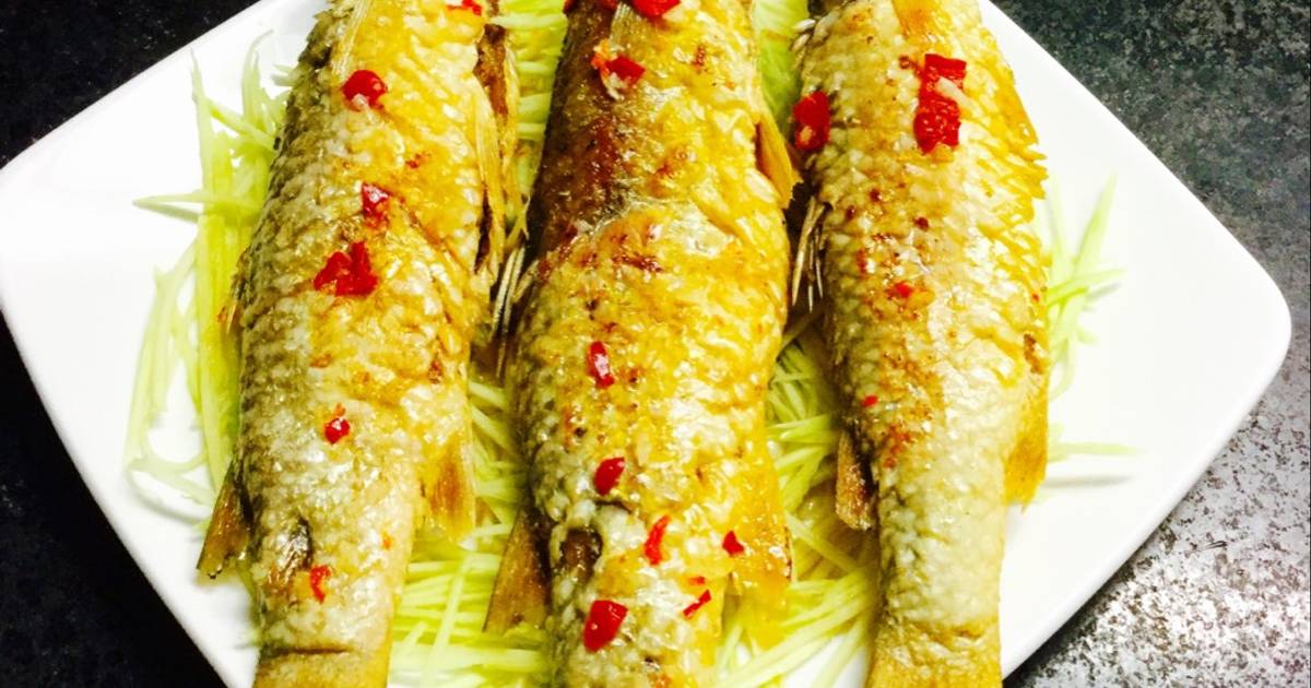 Cá Đối chiên mắm xoài