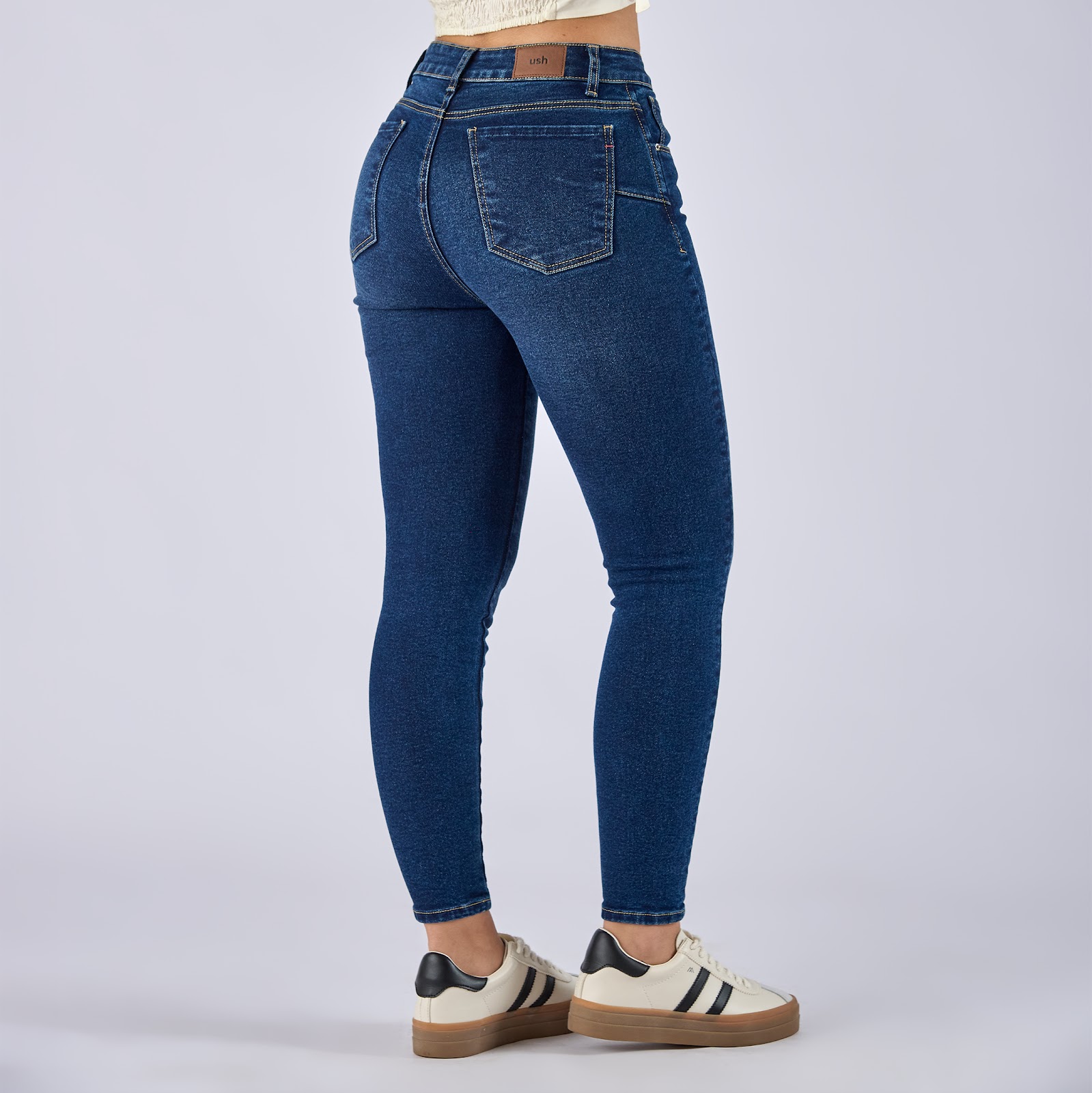Jean dama skinny tiro medio licrado - Vista 7