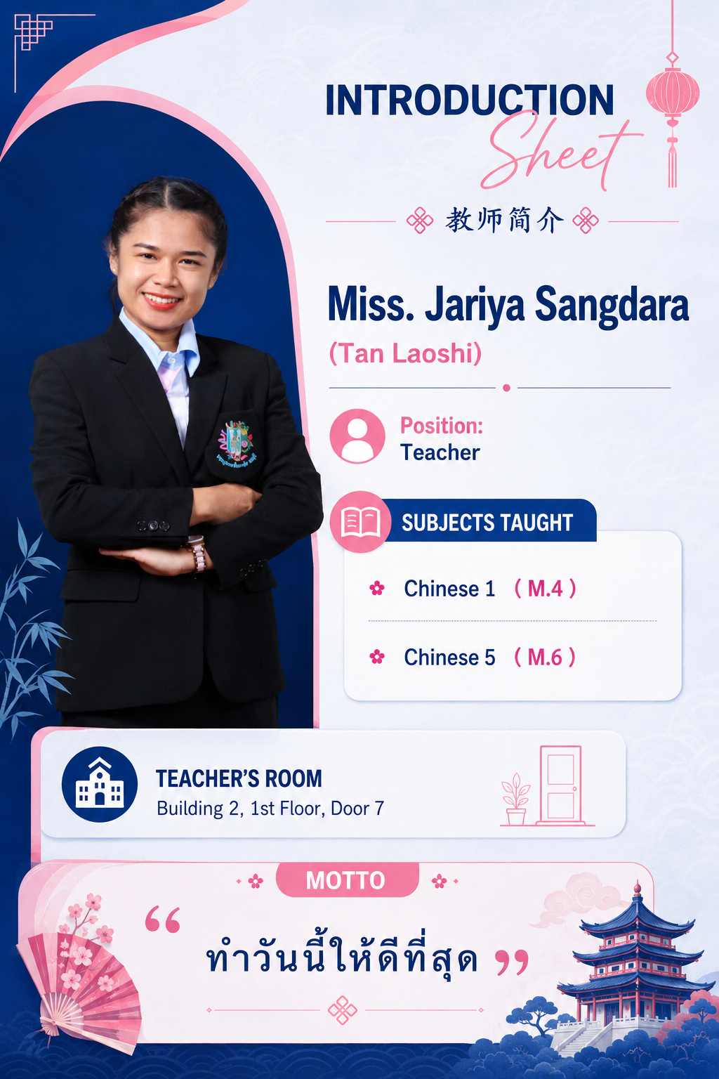 Miss Jariya Sangdara