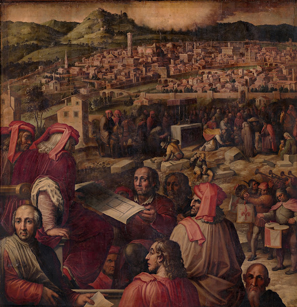 Arnolfo shows the plan to enlarge Florence 1563   1565