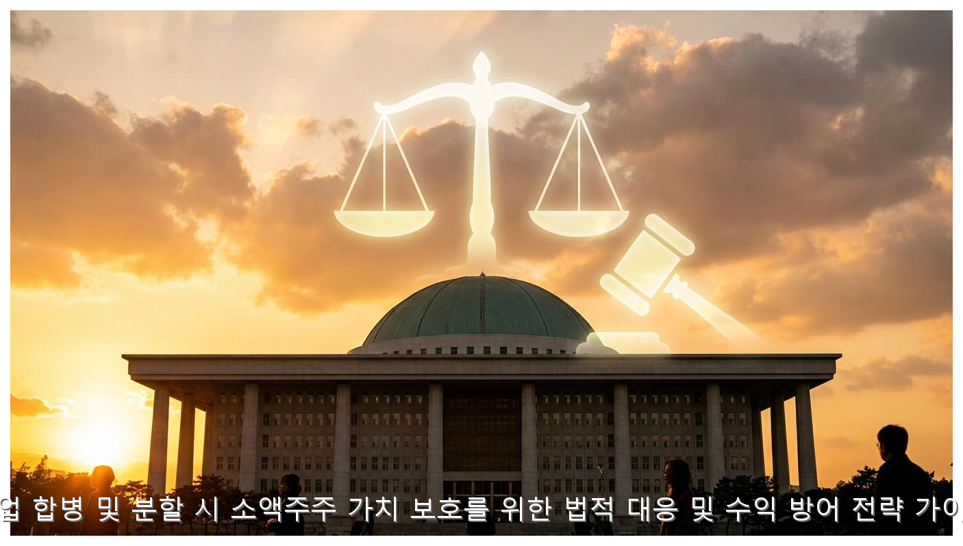 기업 합병 및 분할 시 소액주주 가치 보호를 위한 법적 대응 및 수익 방어 전략 가이드 핵심 안내 및 분석 인포그래픽 (7)