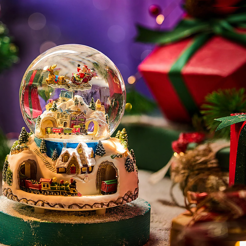 Weihnachtszug-Musikspieluhr mit Bluetooth