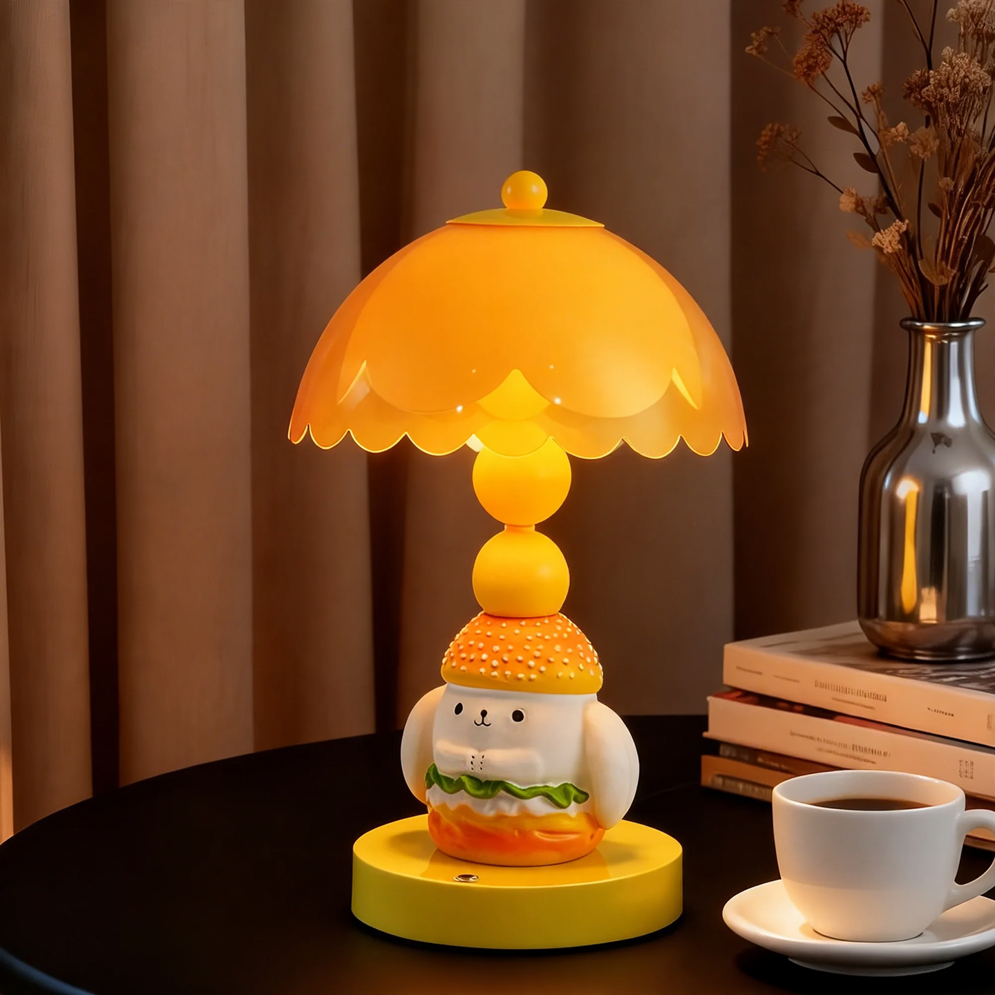 Hamburger Dog Table Lamp with LED Touch Switch