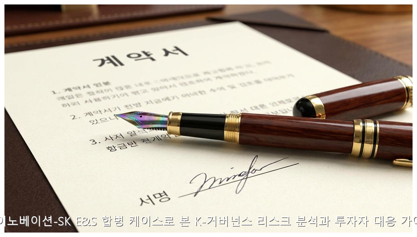 SK이노베이션-SK E&S 합병 케이스로 본 K-거버넌스 리스크 분석과 투자자 대응 가이드 핵심 안내 및 분석 인포그래픽 (7)