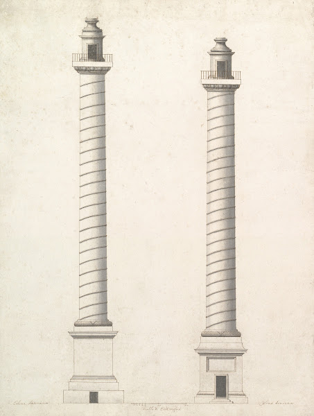 Elevation of Column of Antoninus Pius and Elevation of Column of Trajan 16881782