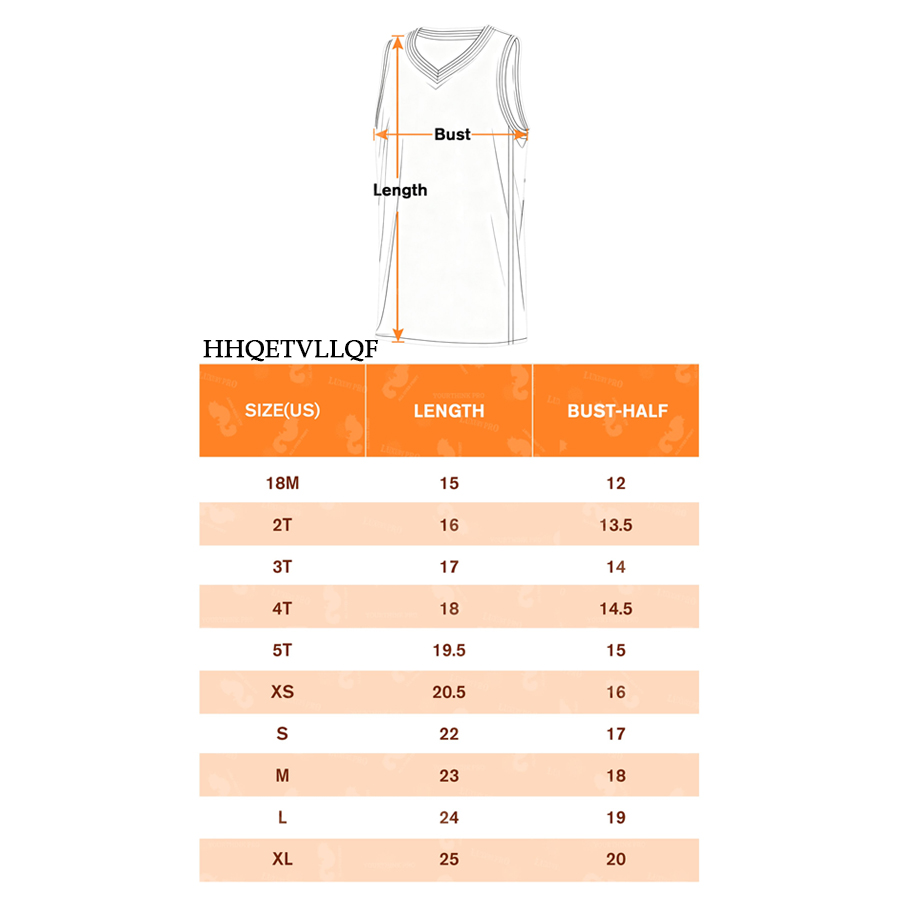 AOP HHQ Children's V Neck Basketball Uniform