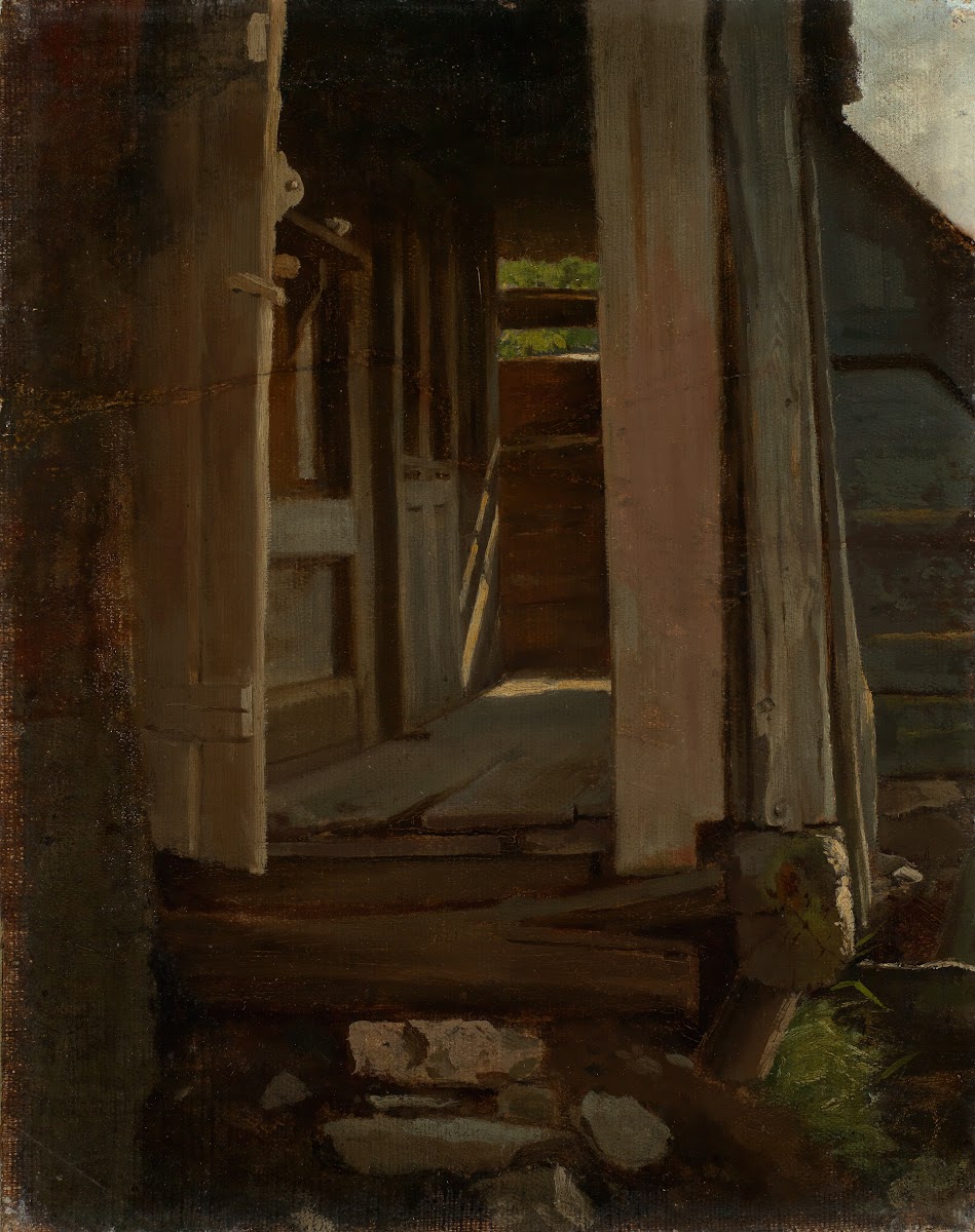 Eingang in ein Schwarzwaldhaus 1862