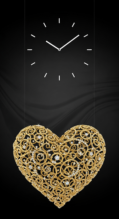 Golden Filigree Jewelry Heart