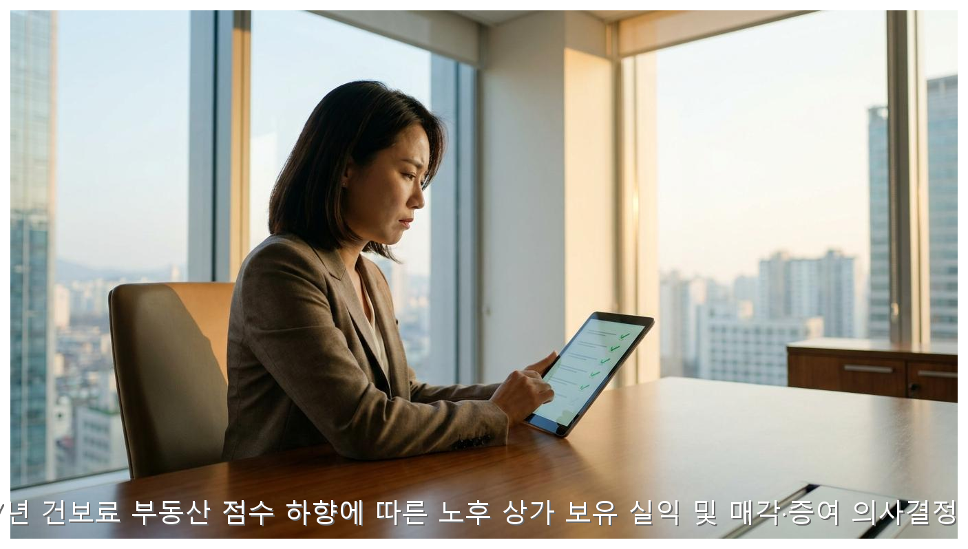 2027 건보료 개편 노후상가 매각 증여 전략 핵심 안내 및 분석 인포그래픽 (8)