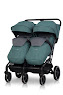 Stroller for twins Easy-Go Echo 2024 green