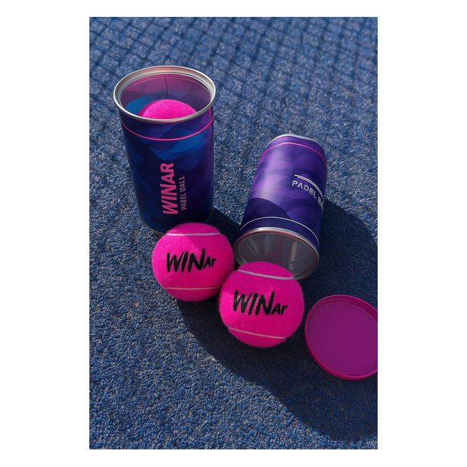 Pelotas Winar rosas – caja x 24 tubos de 2