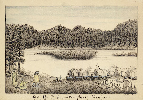 Camp 120 Eagle Lake Sierra Nevadas 1860