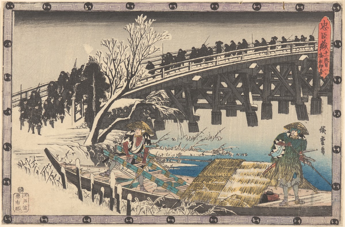 Marching over Bridge 19th century