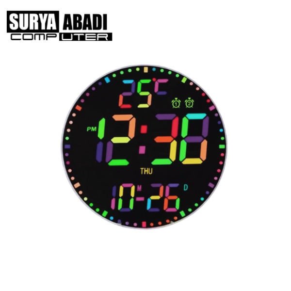 JAM DINDING LED JD-14 RGB