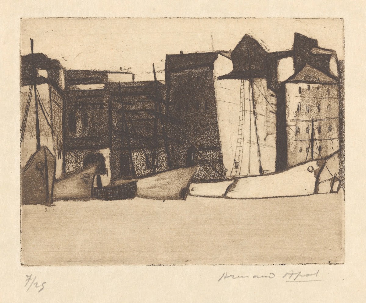 Marseille Bateaux à quai 1929