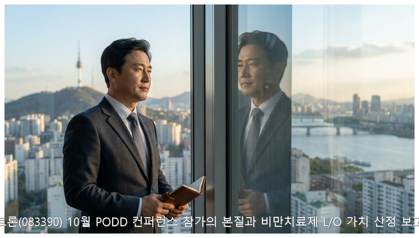 펩트론(083390) 10월 PODD 컨퍼런스 참가의 본질과 비만치료제 L/O 가치 산정 보고서 핵심 안내 및 분석 인포그래픽 (7)