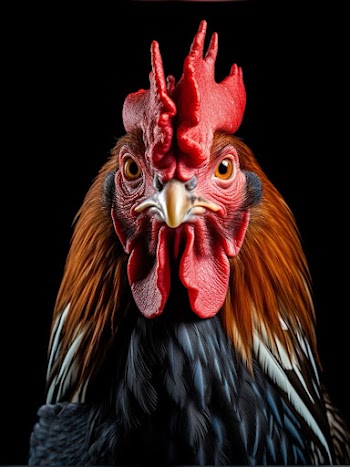 Rooster Face Picture